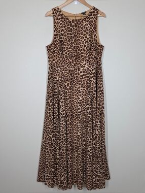 Torrid Leopard Print Sleeveless Maxi Dress 18 Flowy Boho Grunge Safari Goth